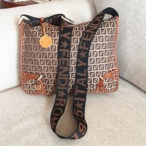 Fendi Brown and Black Men's Bag